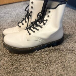 White Dr. Marten Boots